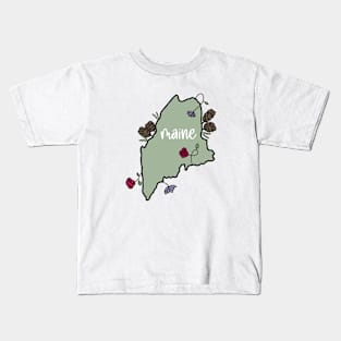 Maine home state Kids T-Shirt